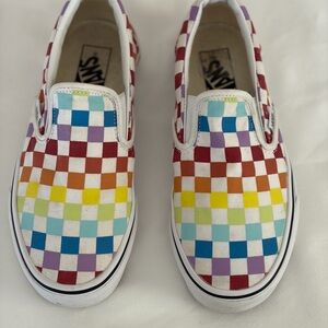 Vans Multicolor Checkered Slip-On Sneakers